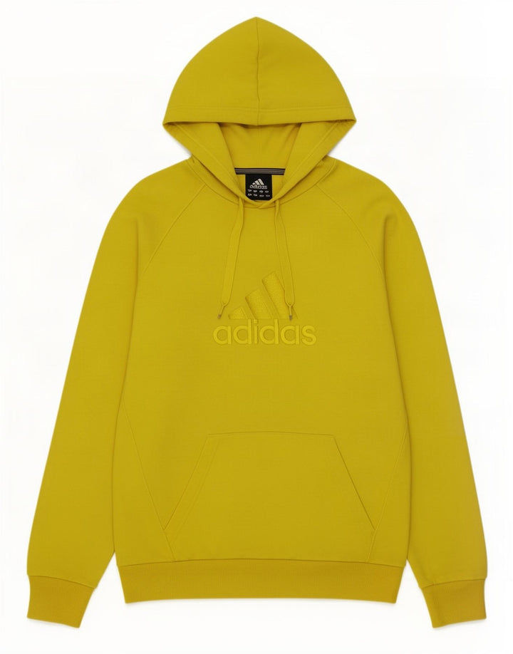Adidas Mens Graphic Hoodie Jumper Médio Poliéster Amarelo