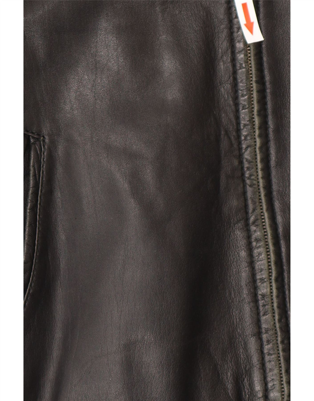 Jaqueta de couro bomber masculina vintage IT 50 grande couro preto