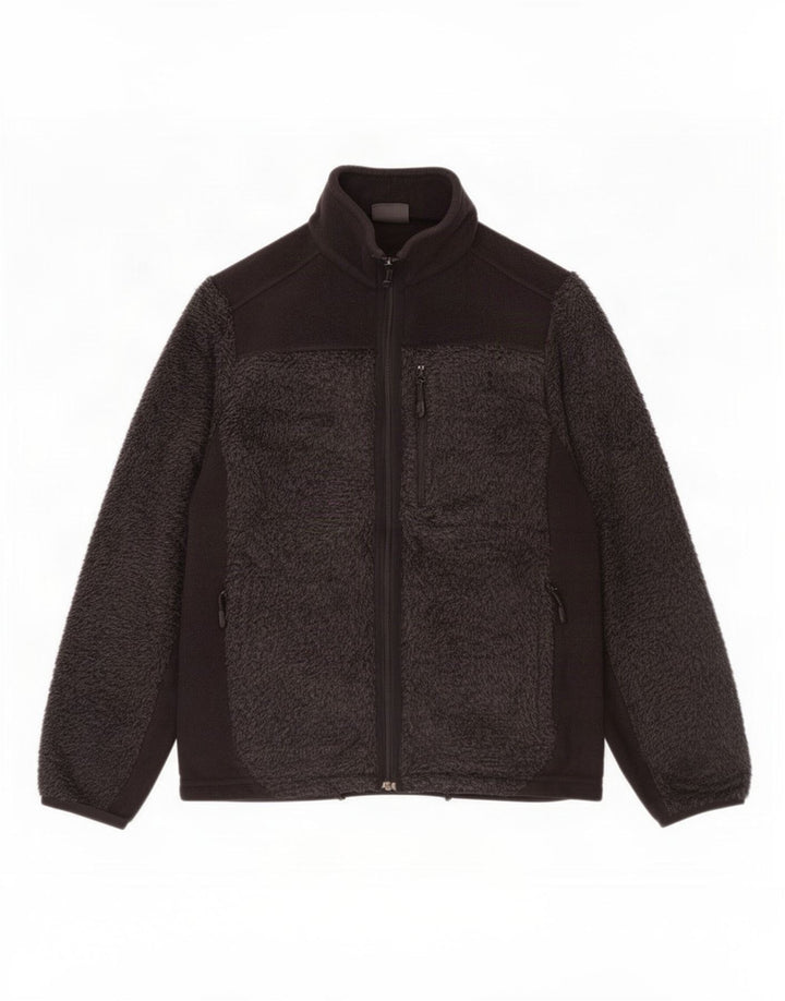 Jaqueta de lã masculina Jack Wolfskin Reino Unido 38 poliéster preto pequeno