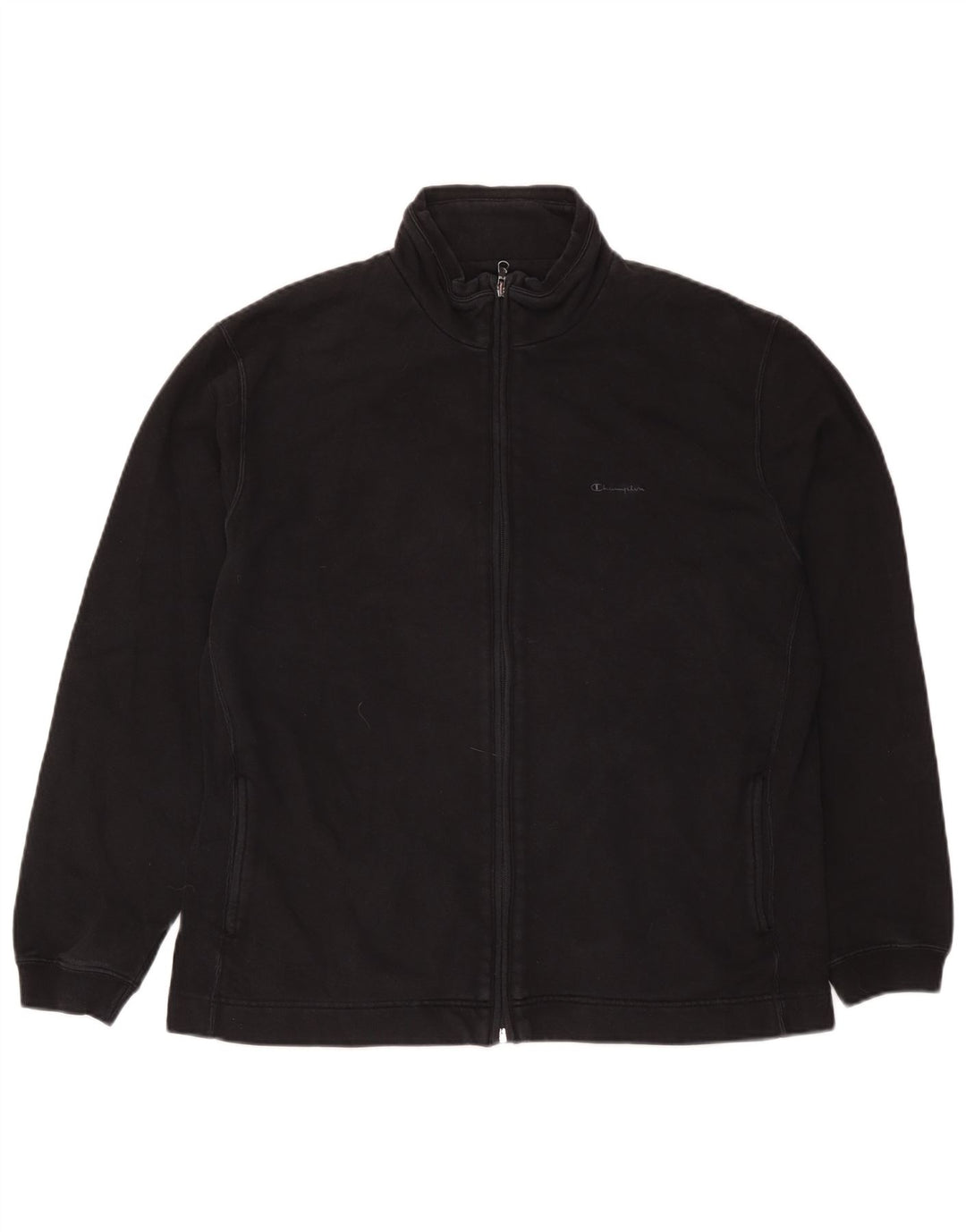 Champion Mens Treino Top Jaqueta XL Algodão Preto