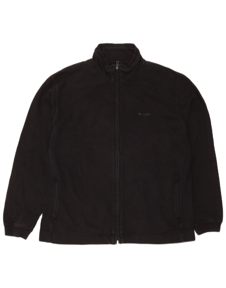 Champion Mens Treino Top Jaqueta XL Algodão Preto