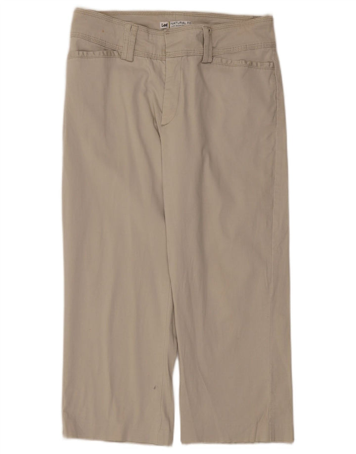 LEE Calça Capri Feminina Natural Fit Reta US 6 Médio W30 L21 Cinza