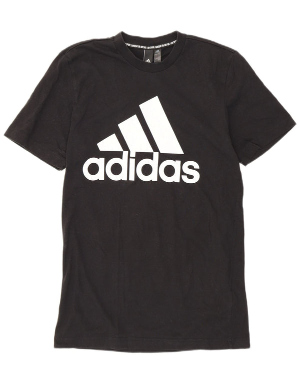 Camiseta Adidas Masculina Graphic Top Pequeno Algodão Preto Esportivo