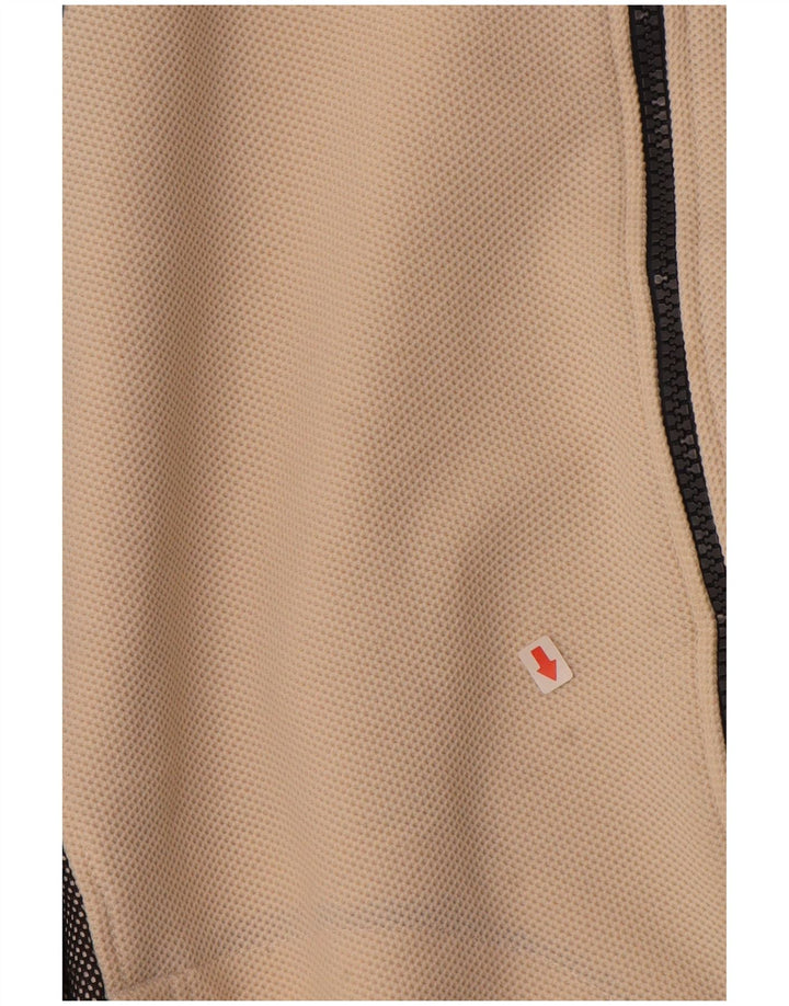 ASICS Mens Graphic Tracksuit Top Jacket Médio Bege Colourblock