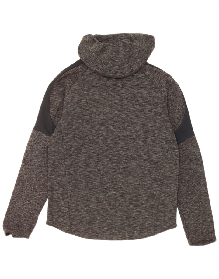 Puma Mens Hoodie Jumper Médio Cinza Algodão Flecked
