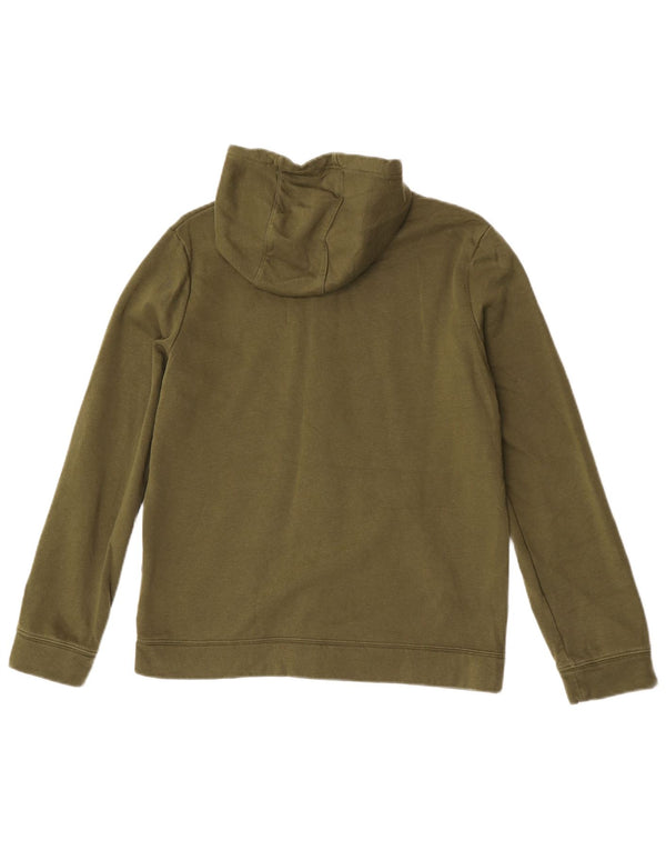 Suéter Nike feminino com capuz e zíper 13-14 anos XL verde algodão esportivo