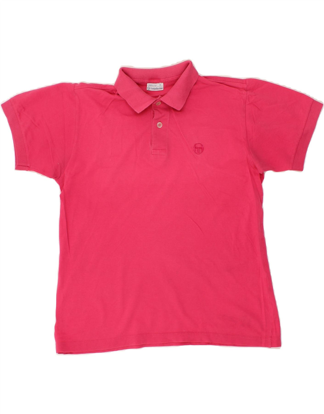 SERGIO TACCHINI Mens Polo Shirt Small Pink Vintage Sergio Tacchini and Second-Hand Sergio Tacchini from Messina Hembry 