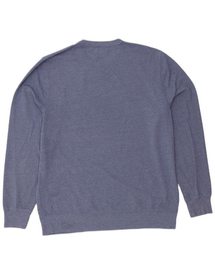 J. CREW Moletom Masculino Jumper XL Azul Algodão