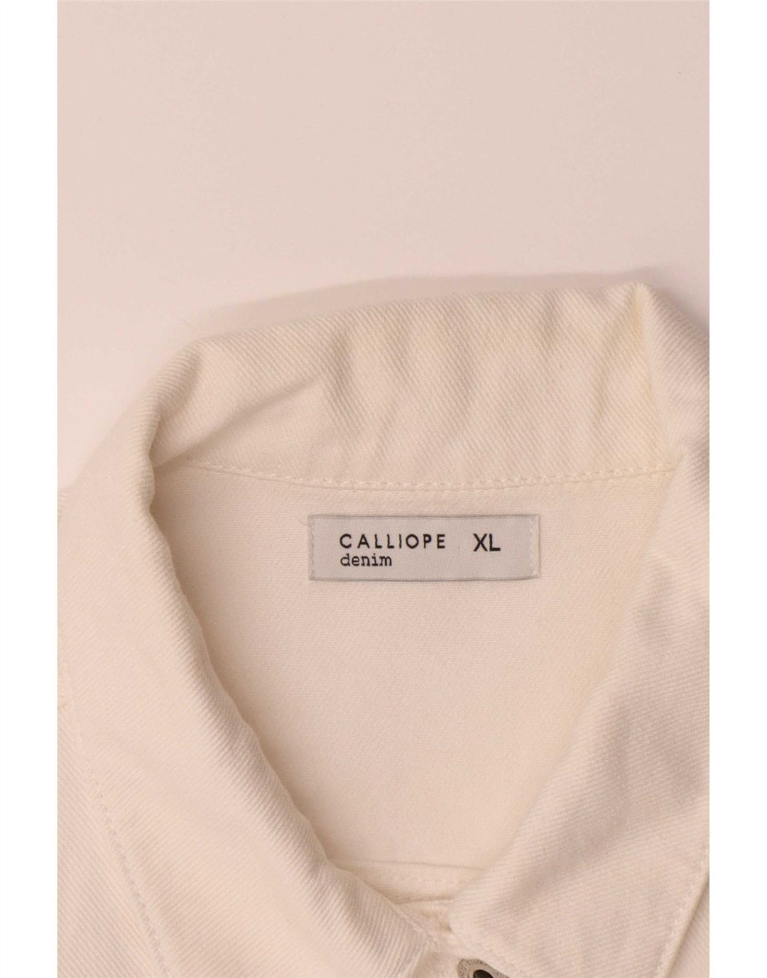 Jaqueta jeans feminina Calliope UK 18 XL branca
