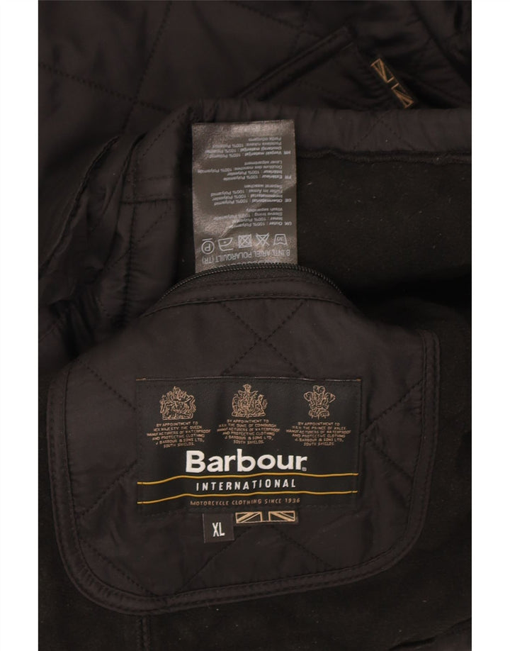Jaqueta acolchoada masculina Barbour UK 42 XL poliamida preta
