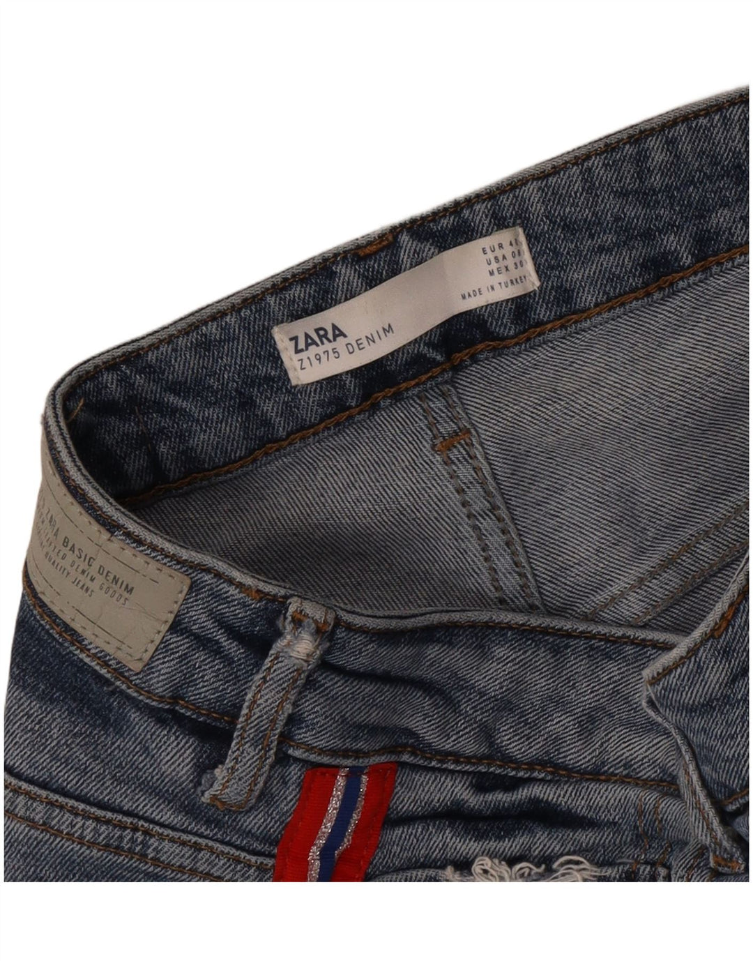 Zara Jeans Skinny Feminino EU 40 Médio W30 L28 Azul