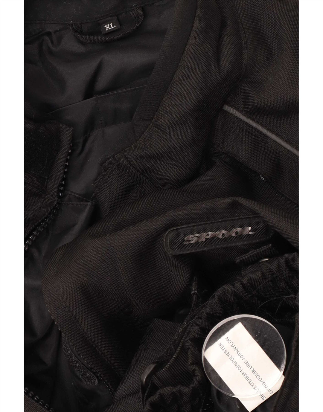 Jaqueta masculina Spool Racer UK 42 XL poliéster preto