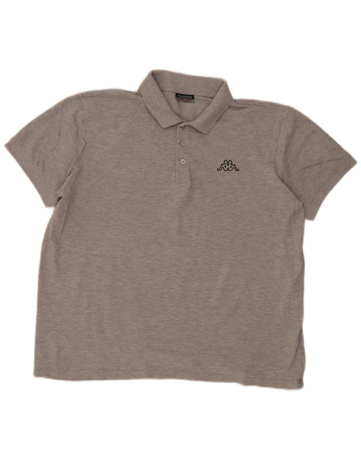 Camisa polo masculina Kappa 2XL algodão cinza