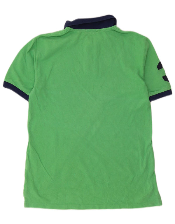 Polo Ralph Lauren Camisa gráfica masculina 14-15 anos grande bloco colorido verde