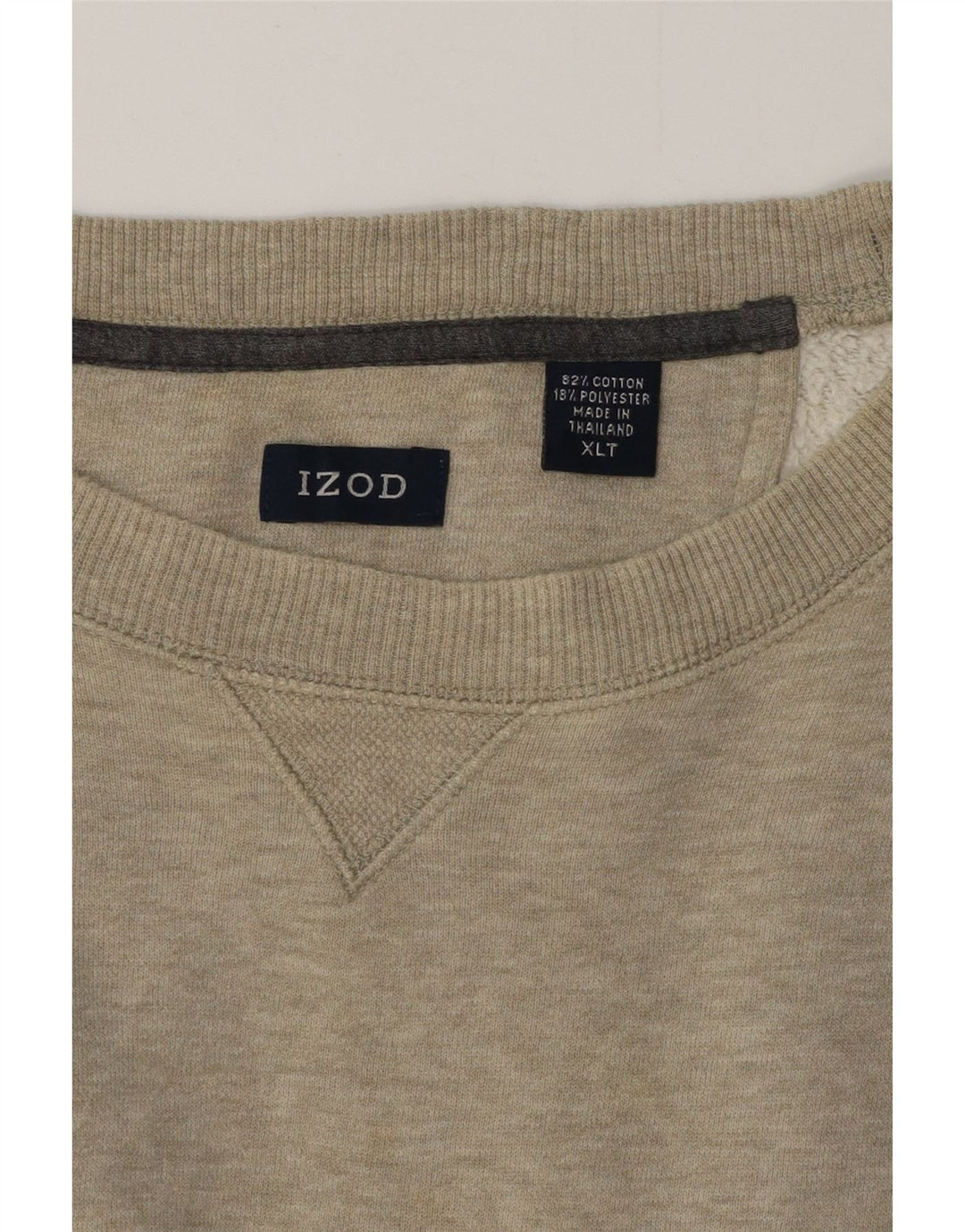 IZOD moletom masculino jumper XL algodão manchado cinza