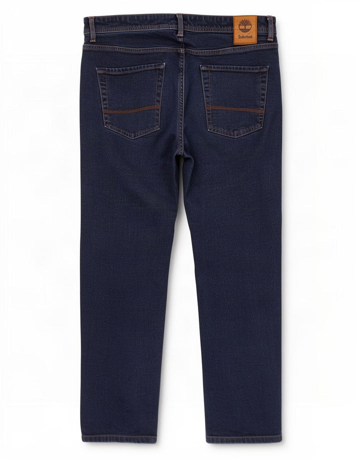 Calça jeans reta masculina Timberland W36 L29 algodão azul marinho