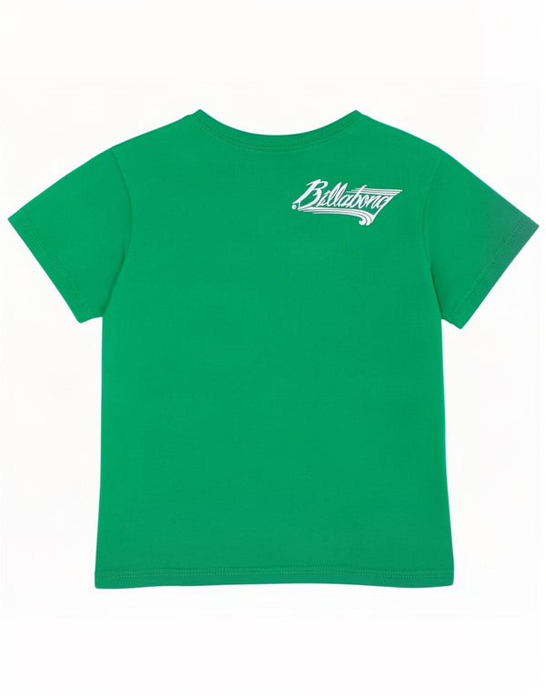 Camiseta gráfica Billabong Boys 5-6 anos algodão verde