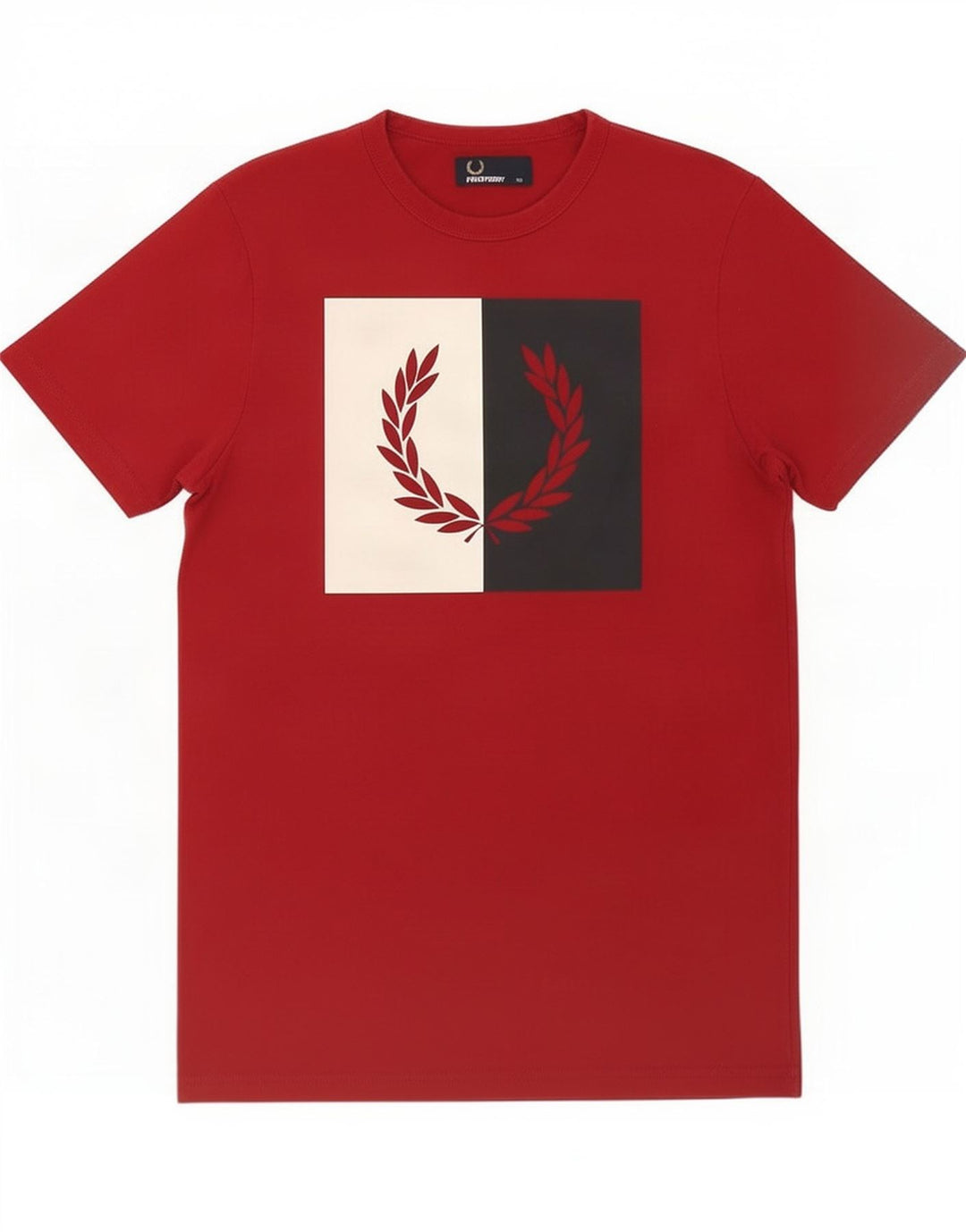 Camiseta gráfica masculina Fred Perry XS vermelho