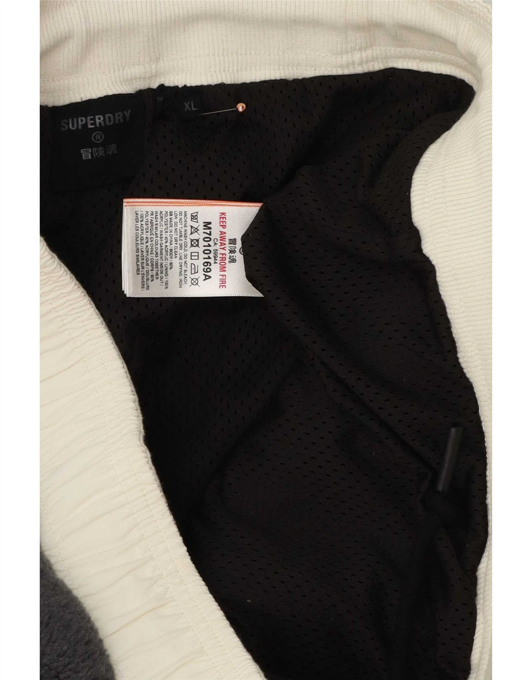 Calça de treino masculina Superdry Joggers XL preto Colourblock poliéster