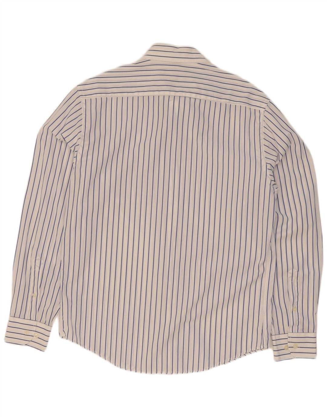 Camisa masculina Conte of Florence de algodão listrado branco médio