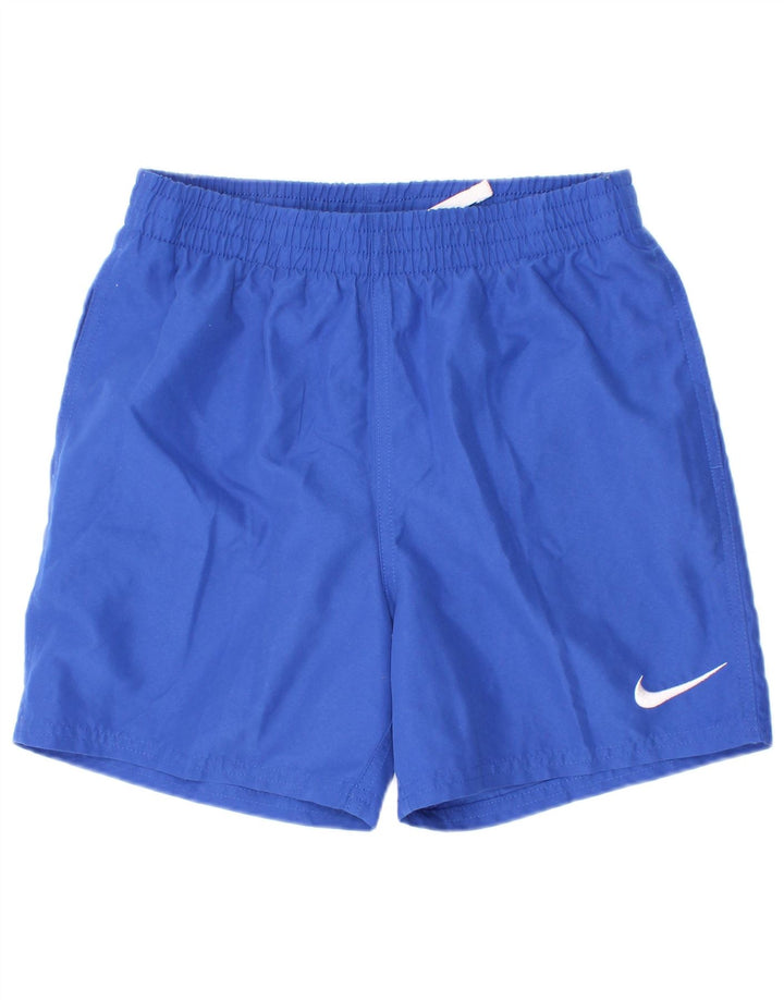 Shorts esportivos Nike Boys 12-13 anos grande azul poliéster