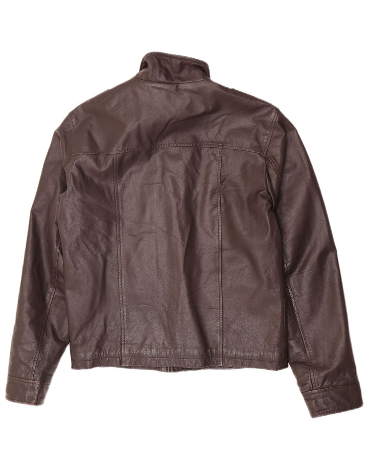 Jaqueta de couro masculina Conbipel IT 48 couro marrom médio