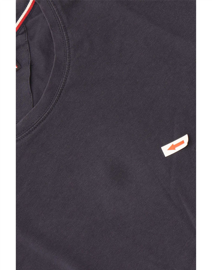 Camiseta masculina Tommy Hilfiger grande algodão azul marinho