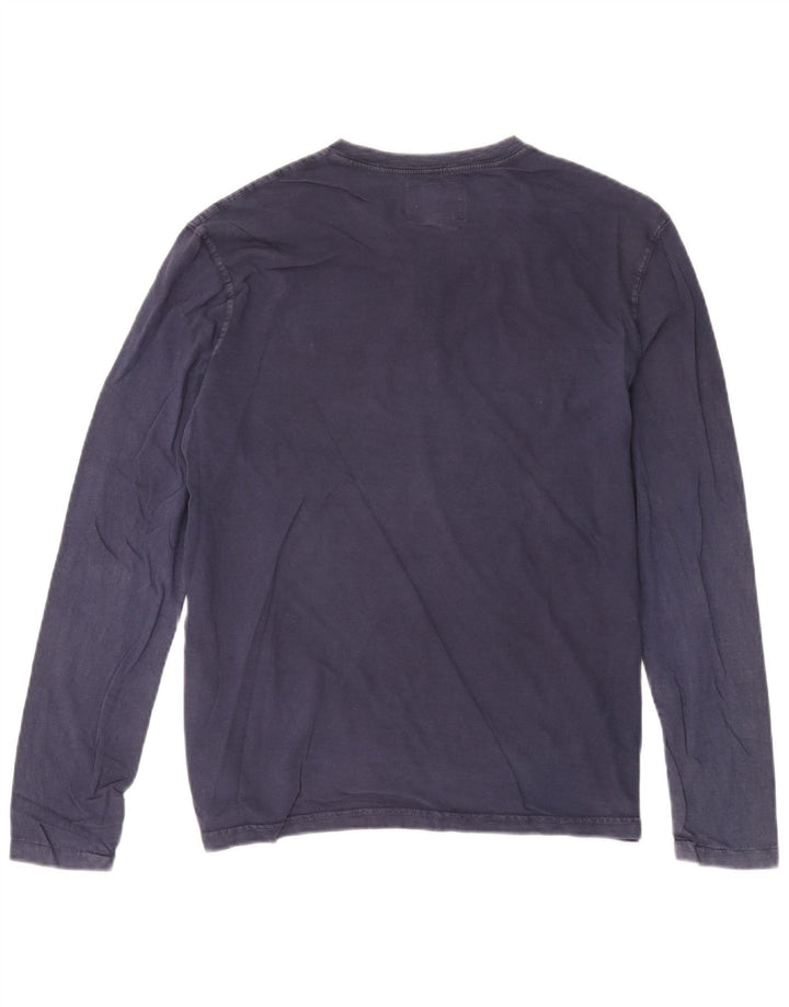 Top masculino Polo Ralph Lauren manga comprida médio algodão azul marinho