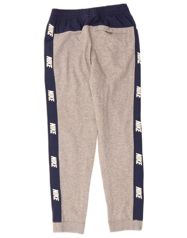 NIKE Meninos Calças de treino Joggers 12-13 anos Grande Cinza Colourblock