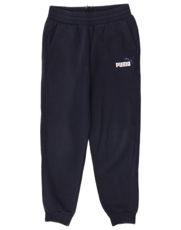 Calça de treino Puma Boys Joggers 11-12 anos azul marinho algodão
