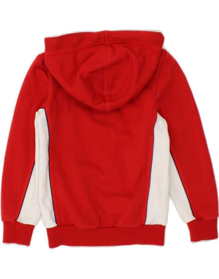 PUMA Boys Zip Hoodie Sweater 5-6 Years Red Colourblock Cotton Vintage Puma and Second-Hand Puma from Messina Hembry 
