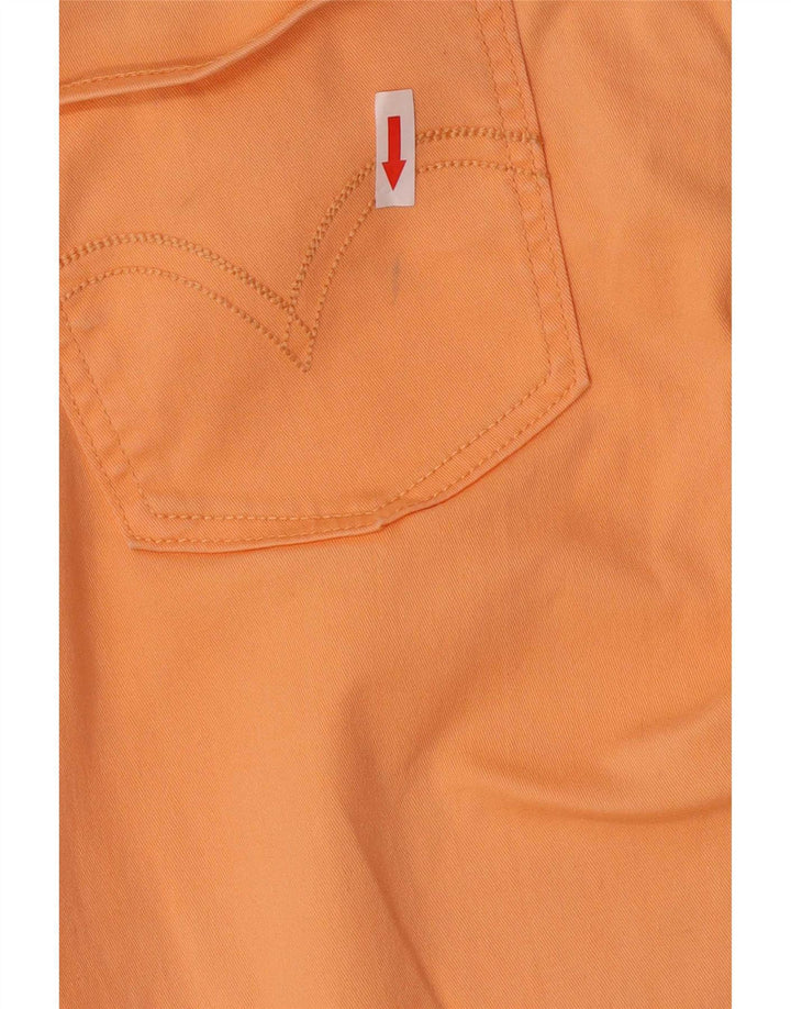 Calça jeans feminina Levi's W34 L32 laranja algodão