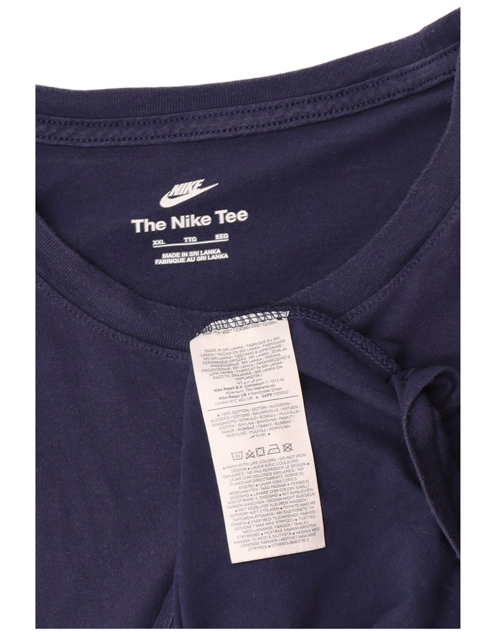 Camiseta masculina Nike Top 2XL algodão azul marinho
