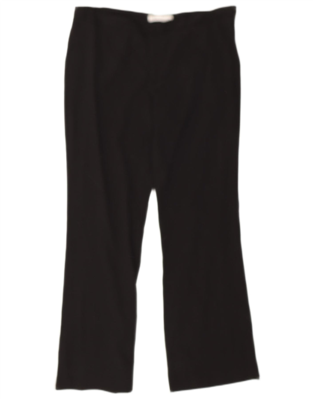 Zara Calça feminina casual bootcut 2XL W42 L31 poliéster preto