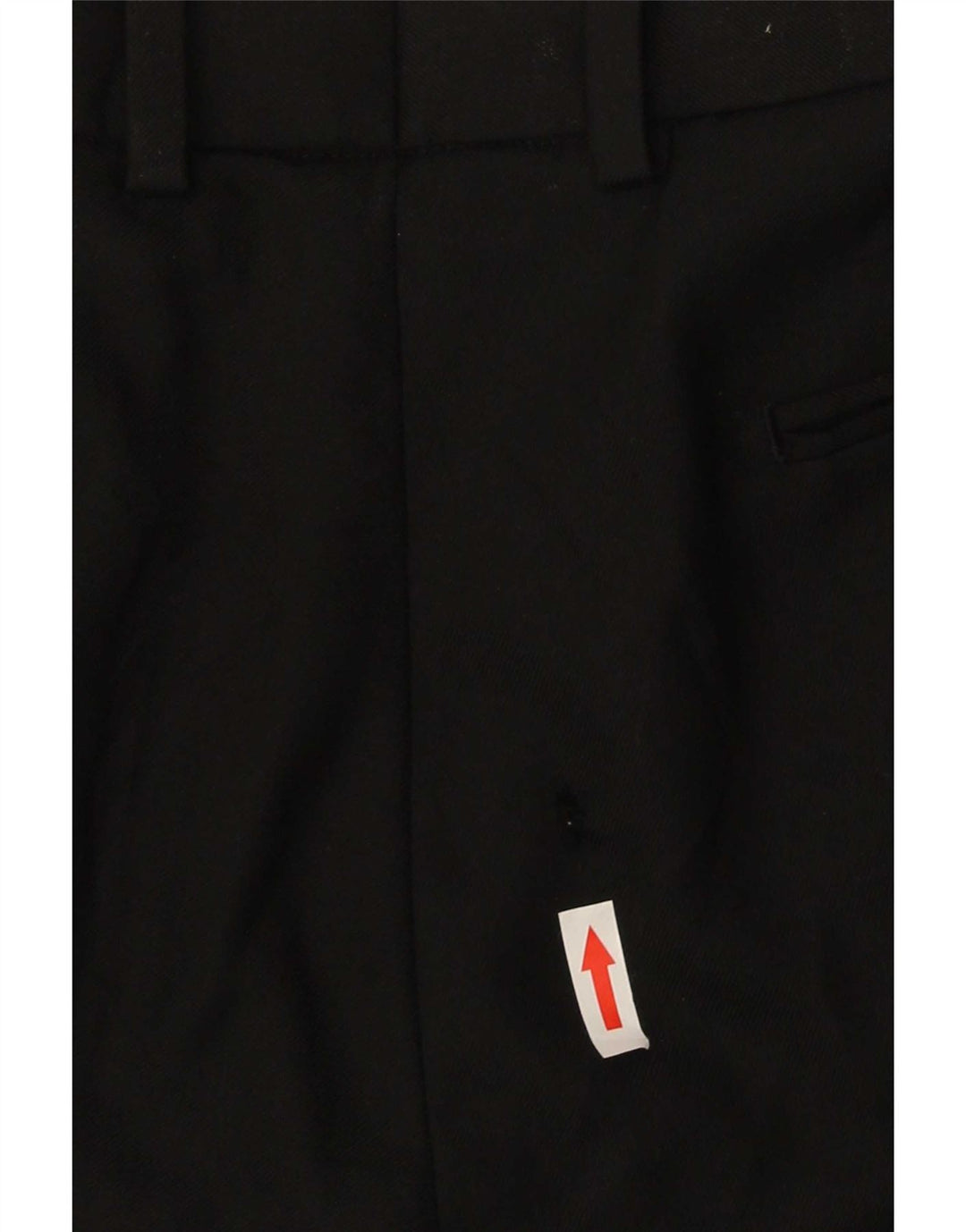 Calça masculina Marks & Spencer com ajuste sob medida W38 L31 lã preta
