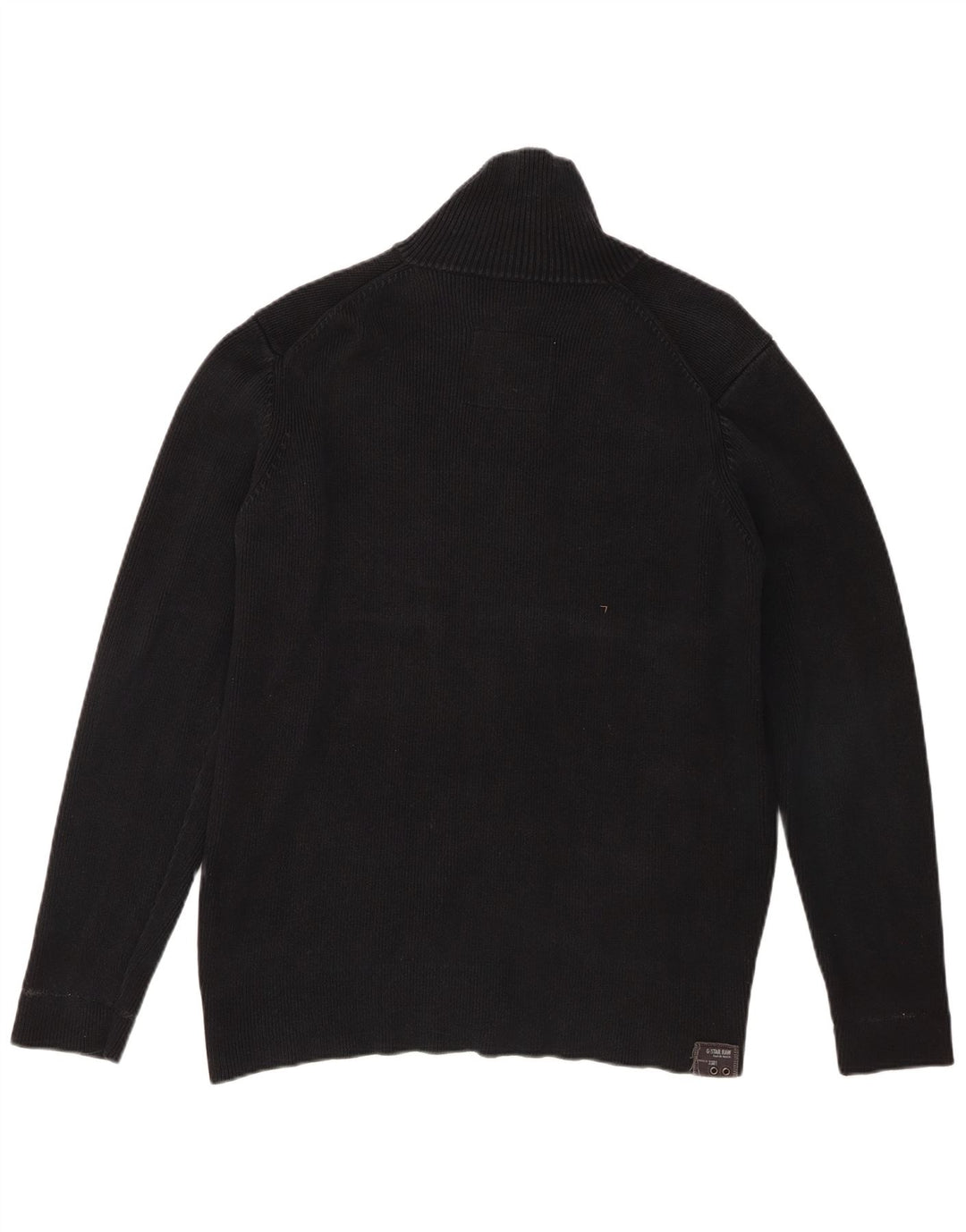 Suéter cardigã gráfico masculino G-STAR XL algodão preto