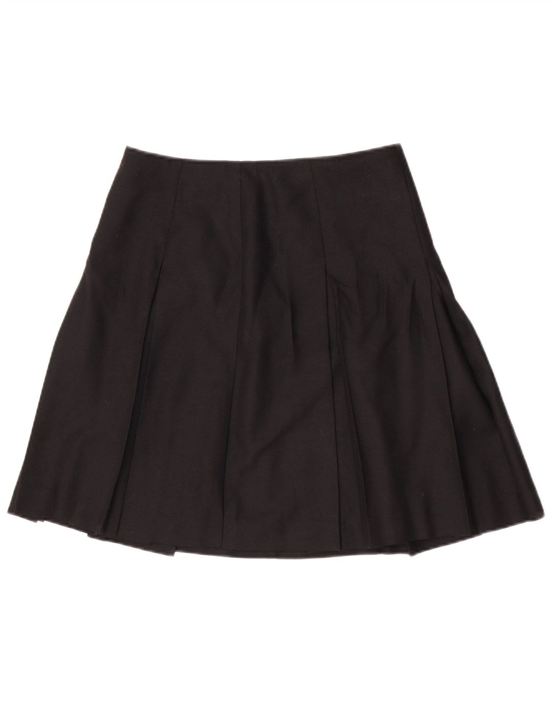 Saia plissada feminina vintage W28 média preta