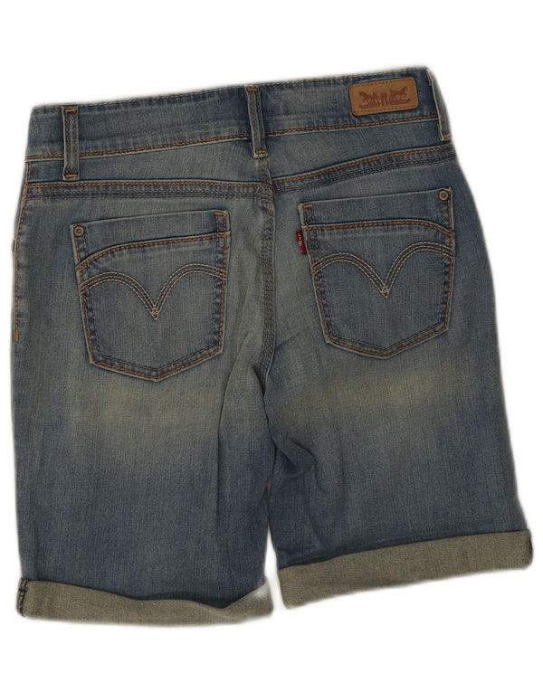 Shorts jeans feminino Levi's US 6 médio W28 algodão azul