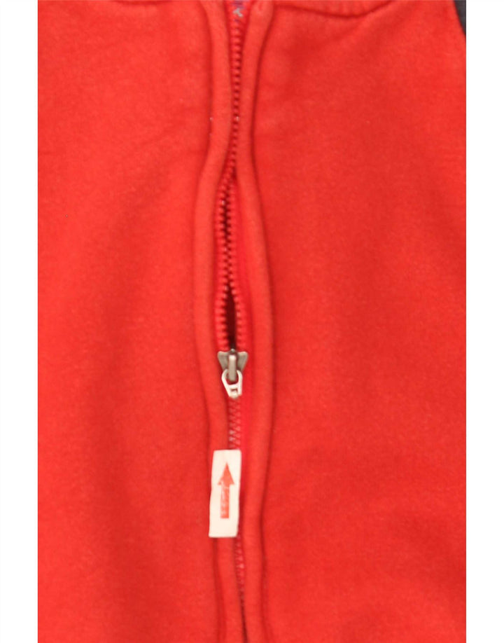 Fila Mens Zip Neck Moletom Jumper XL Vermelho Algodão