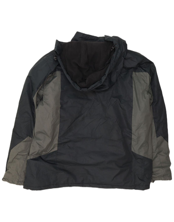 Jaqueta de esqui masculina com capuz Mountain Warehouse UK 48 4XL preto Colourblock