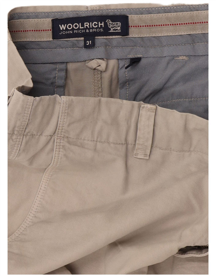 Shorts casuais femininos Woolrich W31 cinza