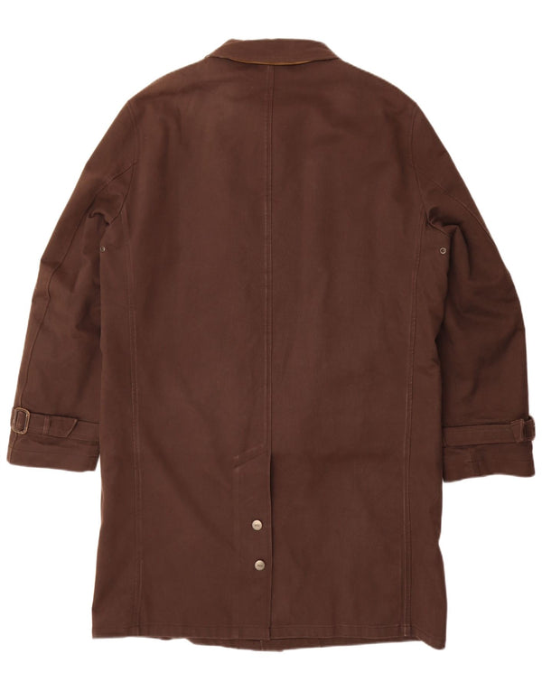 Sobretudo masculino DAKS IT 50 grande algodão marrom