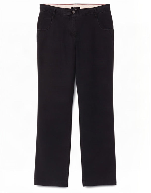 Calça casual feminina Tommy Hilfiger US 10 grande W32 L30 azul marinho