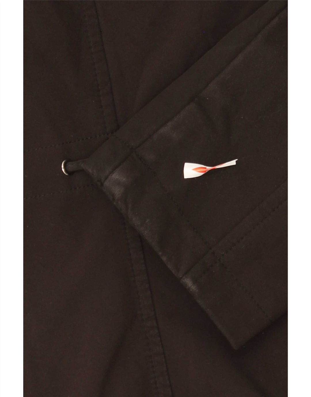 Casaco corta-vento feminino com capuz French Connection UK 10 pequeno preto