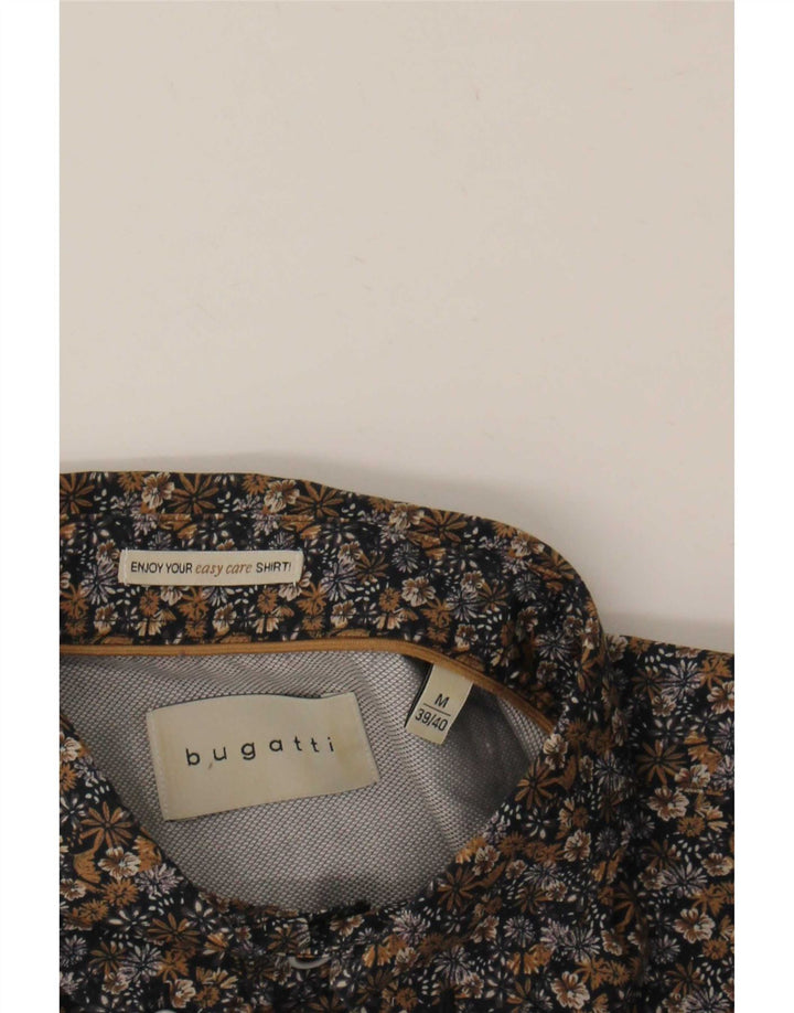 Camisa masculina Bugatti tamanho 39/40 floral multicolorido médio