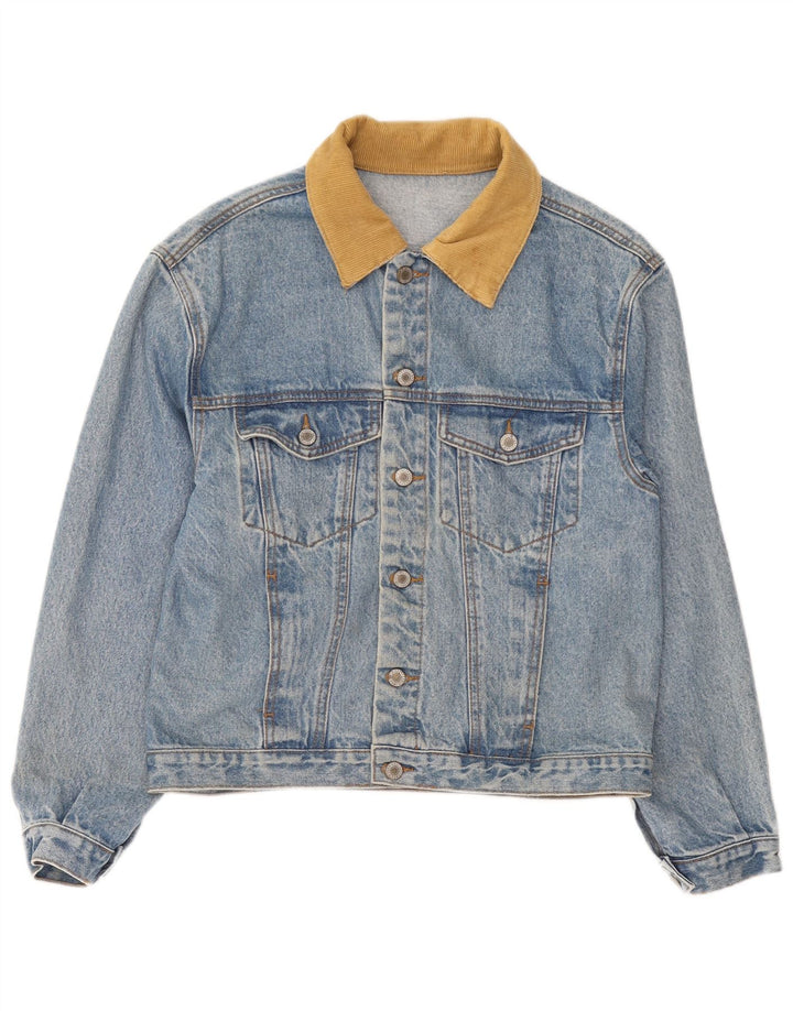 Jaqueta jeans masculina J.Galt Reino Unido 36 algodão azul pequeno