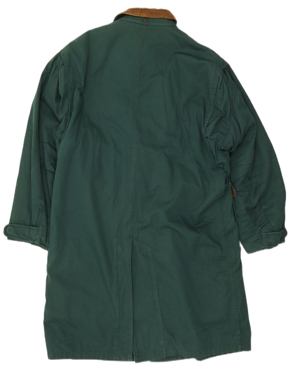 Sobretudo masculino Ciao UK 40 grande algodão colorblock verde