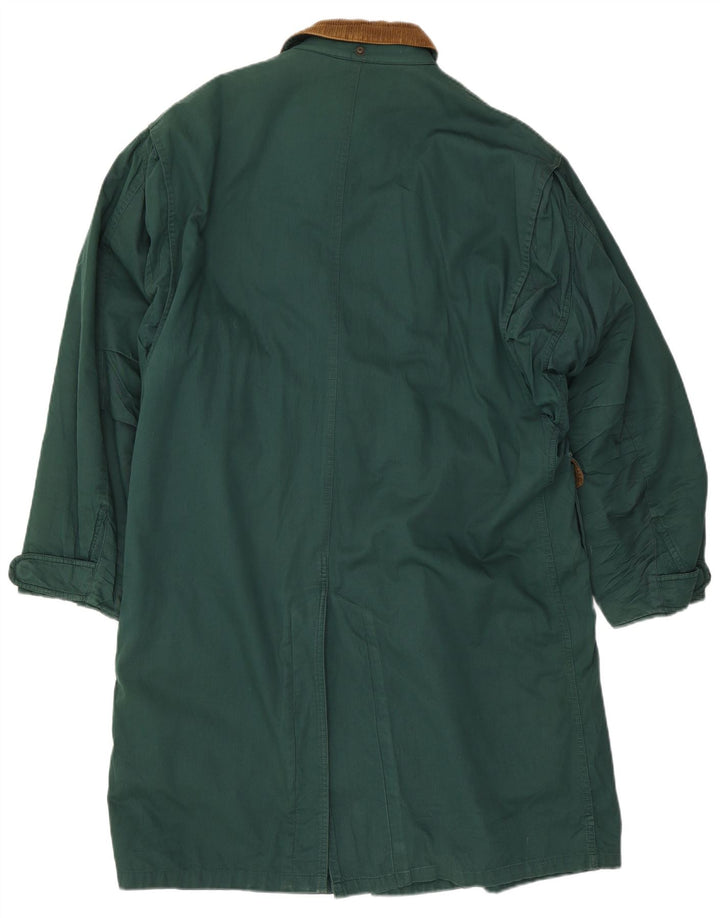 Sobretudo masculino Ciao UK 40 grande algodão colorblock verde