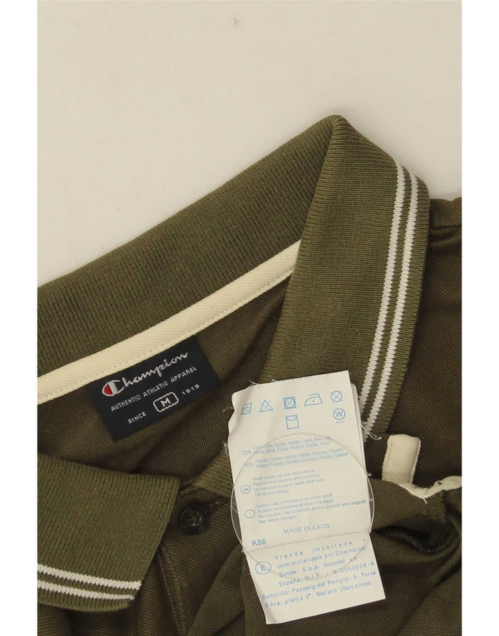 Camisa polo masculina Champion algodão verde médio