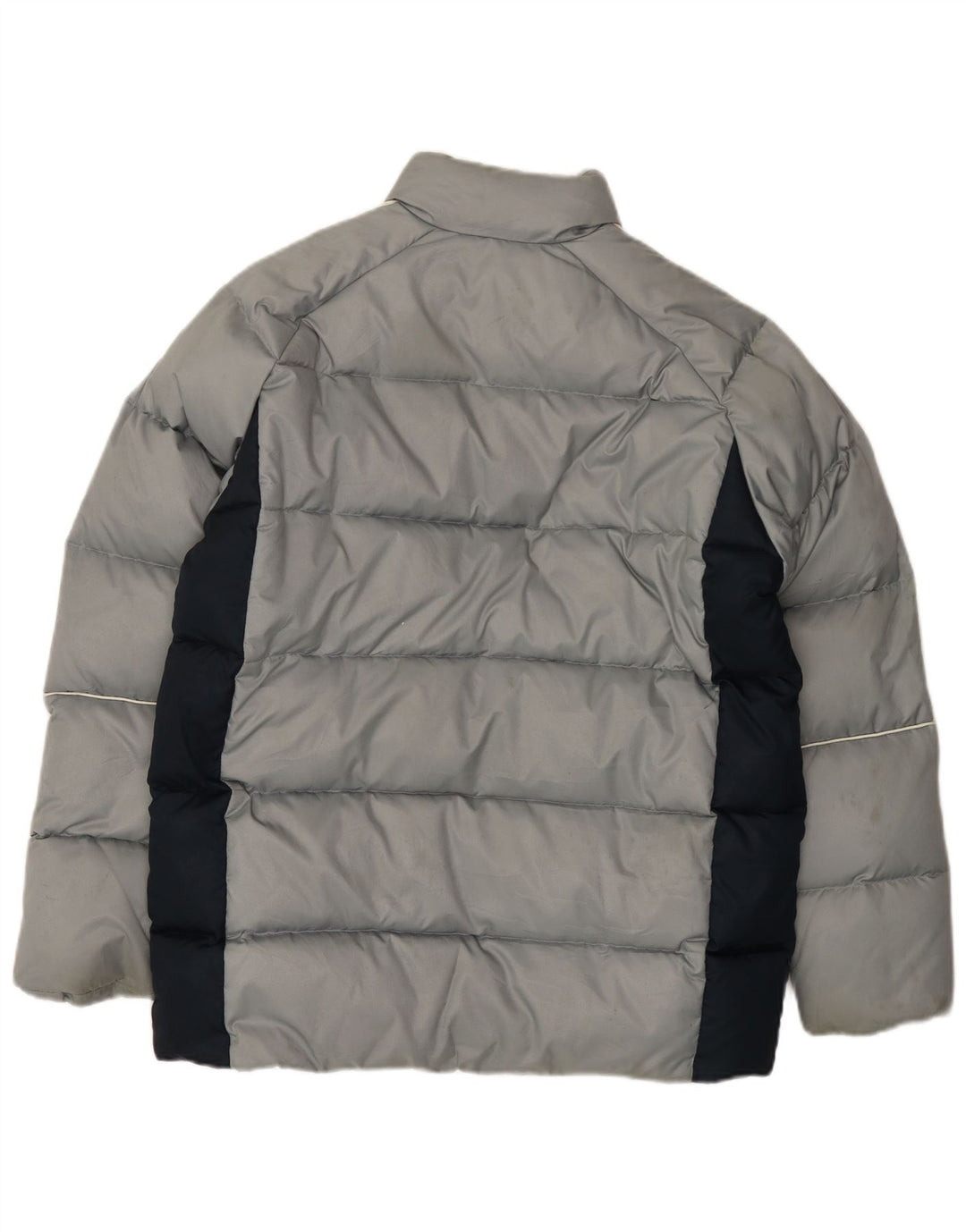 Jaqueta Adidas Masculina Loose Fit Acolchoada UK 36 Pequena Cinza Colourblock Poliéster